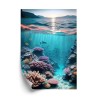 Poster Unterwasserleben Und Die Strahlen Der Aufgehenden Sonne