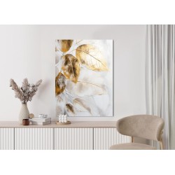 Poster Goldene Blätter Am Ast