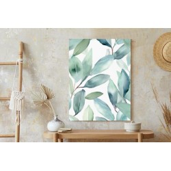 Poster Aquarell-Lorbeerblätter