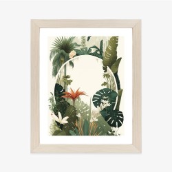 Poster Vintage Tropische Pflanzen