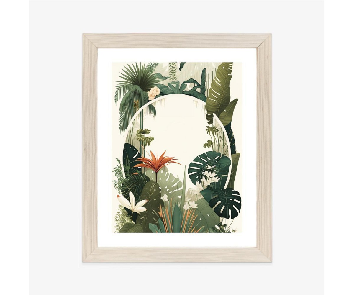 Poster Vintage Tropische Pflanzen