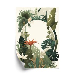 Poster Vintage Tropische Pflanzen