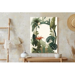 Poster Vintage Tropische Pflanzen
