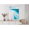 Poster Blaues Meer Und Tropischer Weißer Sandstrand