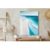 Poster Blaues Meer Und Tropischer Weißer Sandstrand