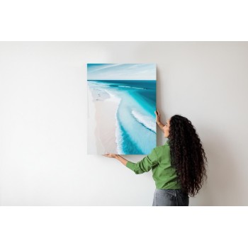 Poster Blaues Meer Und Tropischer Weißer Sandstrand