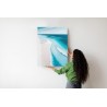 Poster Blaues Meer Und Tropischer Weißer Sandstrand