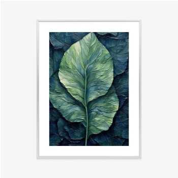 Poster Natur Abstraktes Grünes Blatt