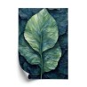 Poster Natur Abstraktes Grünes Blatt