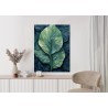 Poster Natur Abstraktes Grünes Blatt
