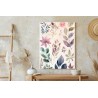 Poster Bunte Blätter Mit Aquarell Bemalt