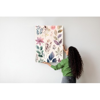 Poster Bunte Blätter Mit Aquarell Bemalt