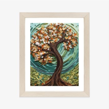 Poster Herbstbaum-Abstraktion