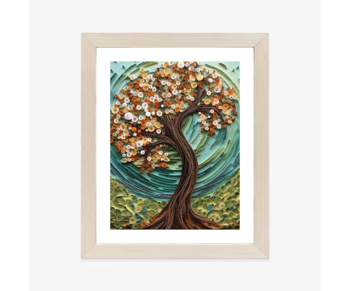 Poster Herbstbaum-Abstraktion