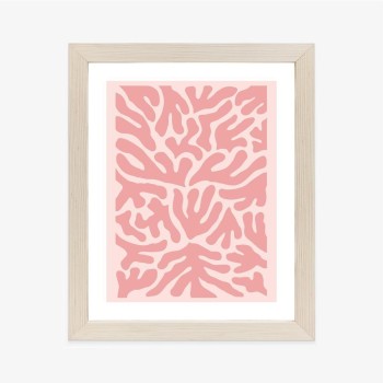 Poster Abstraktes Botanisches Pflanzenmuster Im Matisse-Stil