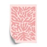 Poster Abstraktes Botanisches Pflanzenmuster Im Matisse-Stil