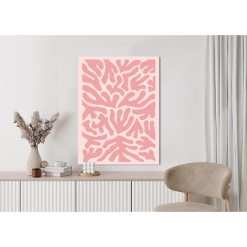 Poster Abstraktes Botanisches Pflanzenmuster Im Matisse-Stil