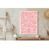 Poster Abstraktes Botanisches Pflanzenmuster Im Matisse-Stil