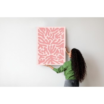 Poster Abstraktes Botanisches Pflanzenmuster Im Matisse-Stil