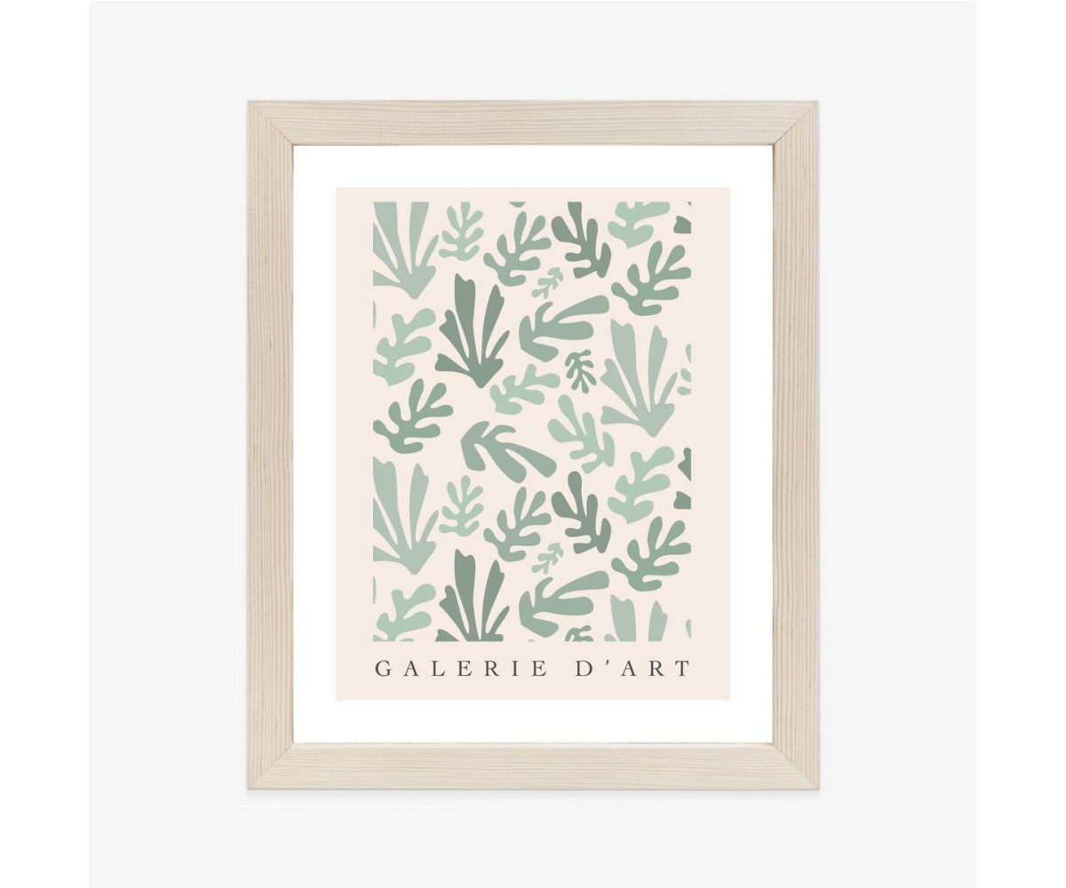 Poster Retro-Botanisches Muster  Inspiriert Von Matisse