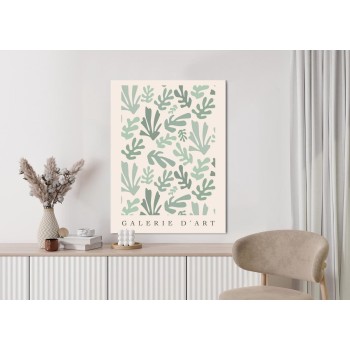 Poster Retro-Botanisches Muster  Inspiriert Von Matisse
