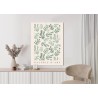 Poster Retro-Botanisches Muster  Inspiriert Von Matisse