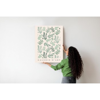 Poster Retro-Botanisches Muster  Inspiriert Von Matisse