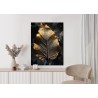 Poster Blattgold Im Vintage-Stil