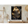 Poster Blattgold Im Vintage-Stil