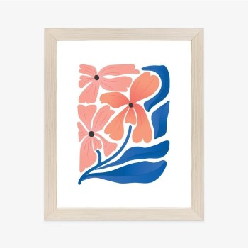 Poster Frühlingsblumen-Abstraktion