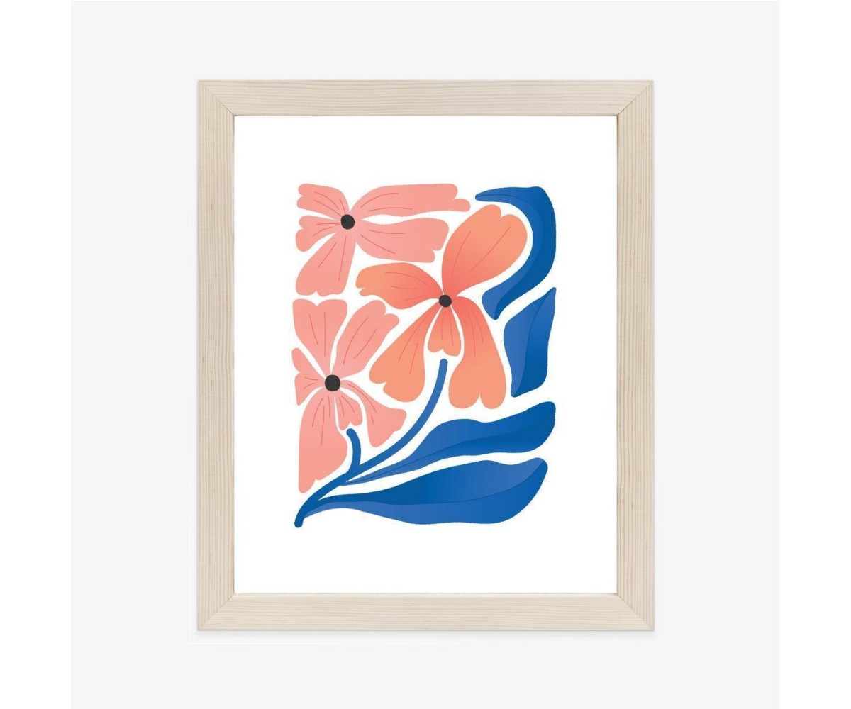 Poster Frühlingsblumen-Abstraktion