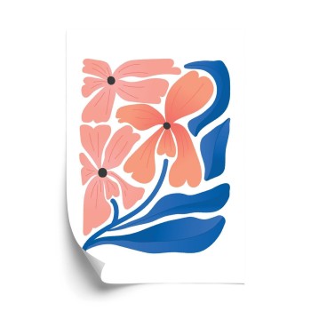 Poster Frühlingsblumen-Abstraktion
