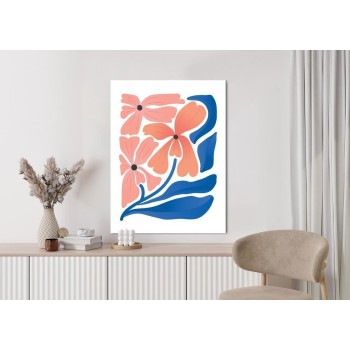 Poster Frühlingsblumen-Abstraktion