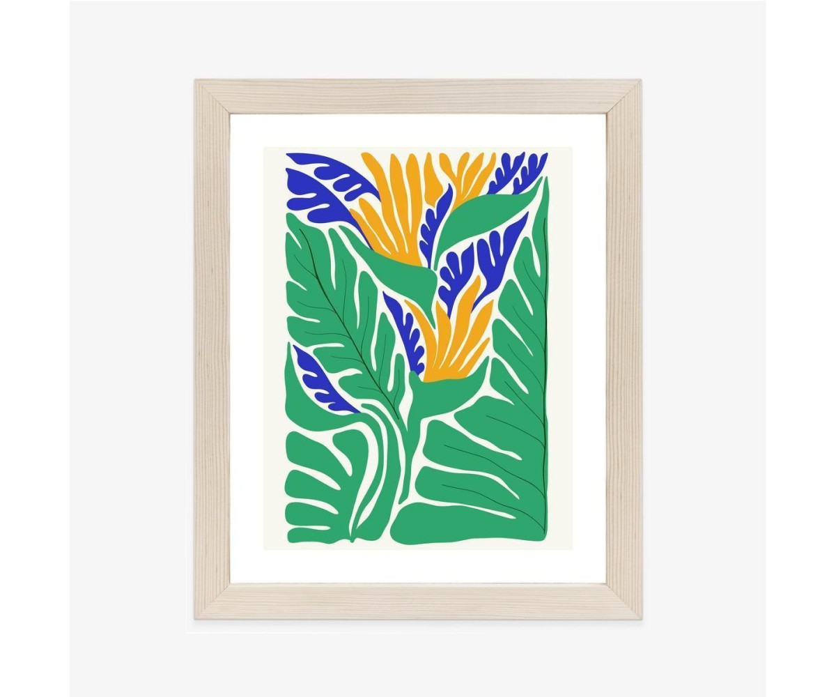 Poster Abstrakte Pflanzen Im Matisse-Stil
