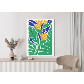 Poster Abstrakte Pflanzen Im Matisse-Stil