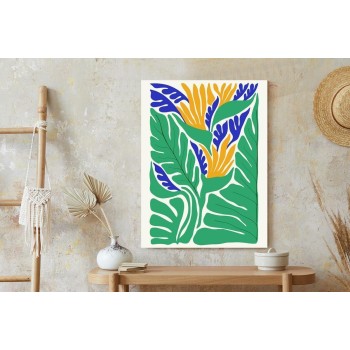 Poster Abstrakte Pflanzen Im Matisse-Stil