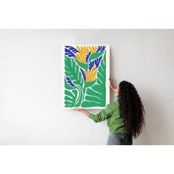 Poster Abstrakte Pflanzen Im Matisse-Stil