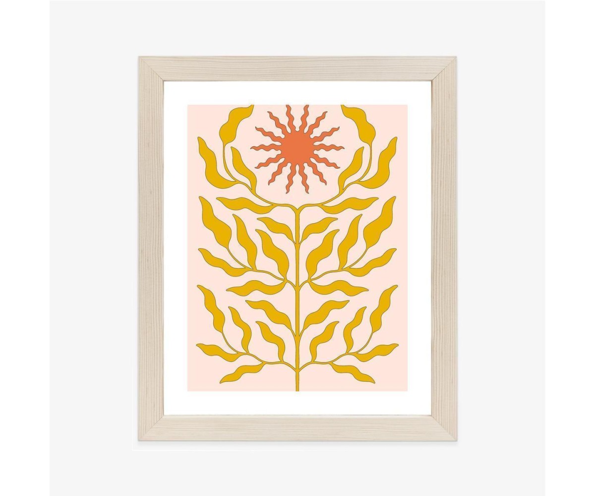 Poster Minimalistische Pflanze Im Boho-Stil