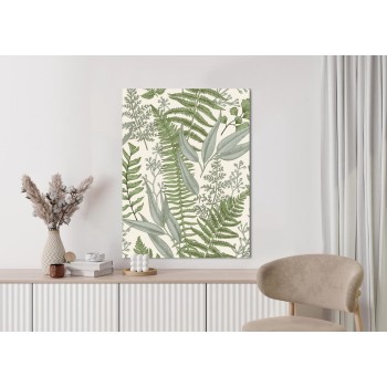 Poster Vintage-Wildpflanzen Auf Beigem Hintergrund