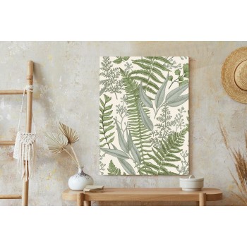 Poster Vintage-Wildpflanzen Auf Beigem Hintergrund