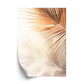 Poster Tropische Palmblätter Mit Schatten