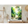 Poster Dschungel Aus Palmen Und Fluss