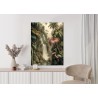 Poster Dschungelpalmen Und Tropische Tiere