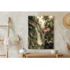 Poster Dschungelpalmen Und Tropische Tiere