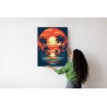 Poster Sommerstrand Mit Palmen Und Meer