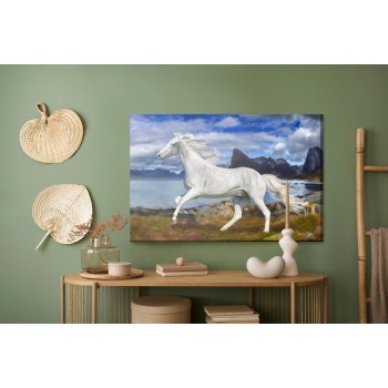 Leinwandbild Pferd Im Galopp