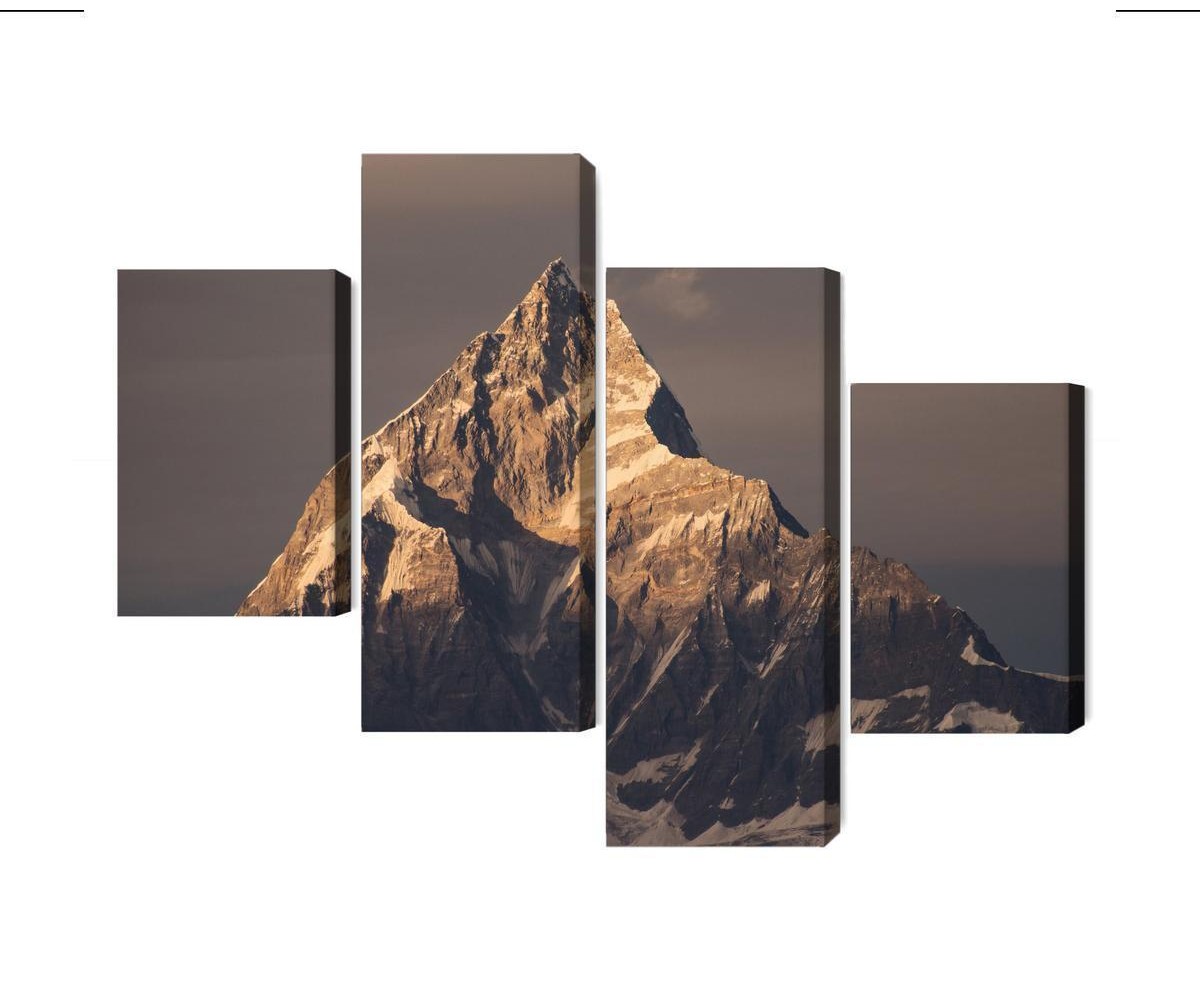 Mehrteiliges Bild Himalaya-Gipfel In Nepal