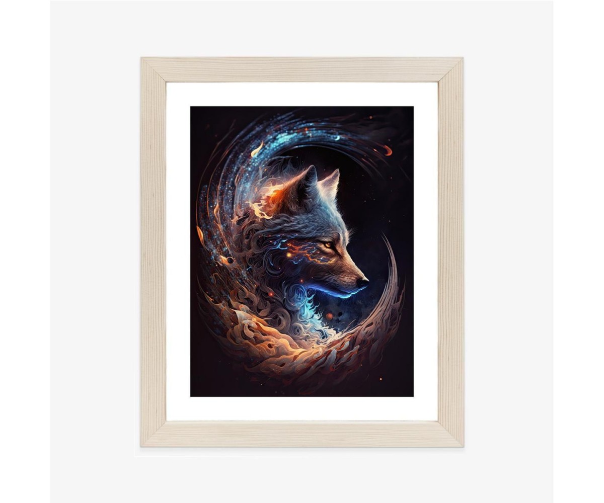 Poster Wolf Im Dunkeln