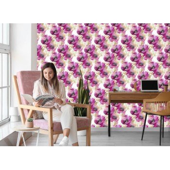 Tapete Mohnblumen Mit Aquarell Gemalt