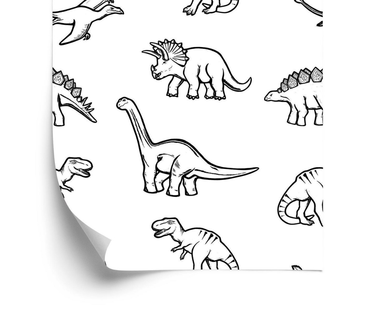 Tapete Für Kinder Mit Dinosauriertieren